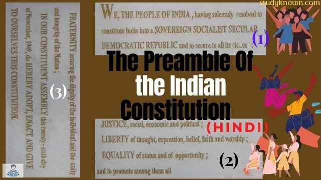 The Preamble of the Indian Constitution